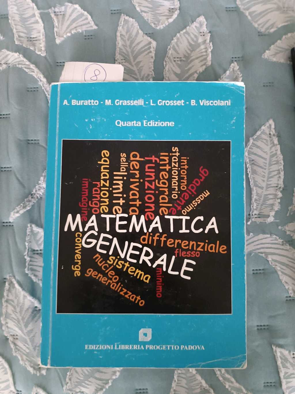 Matematica generale di Alessandra Buratto, Martino Grasselli, Luca Grosset, libro usato