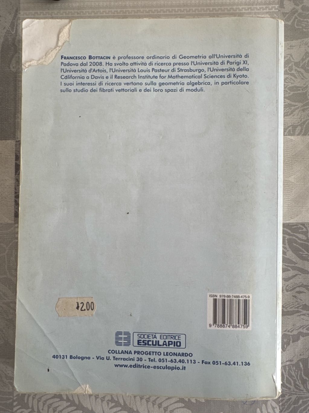 Algebra lineare e Geometria, foto 2